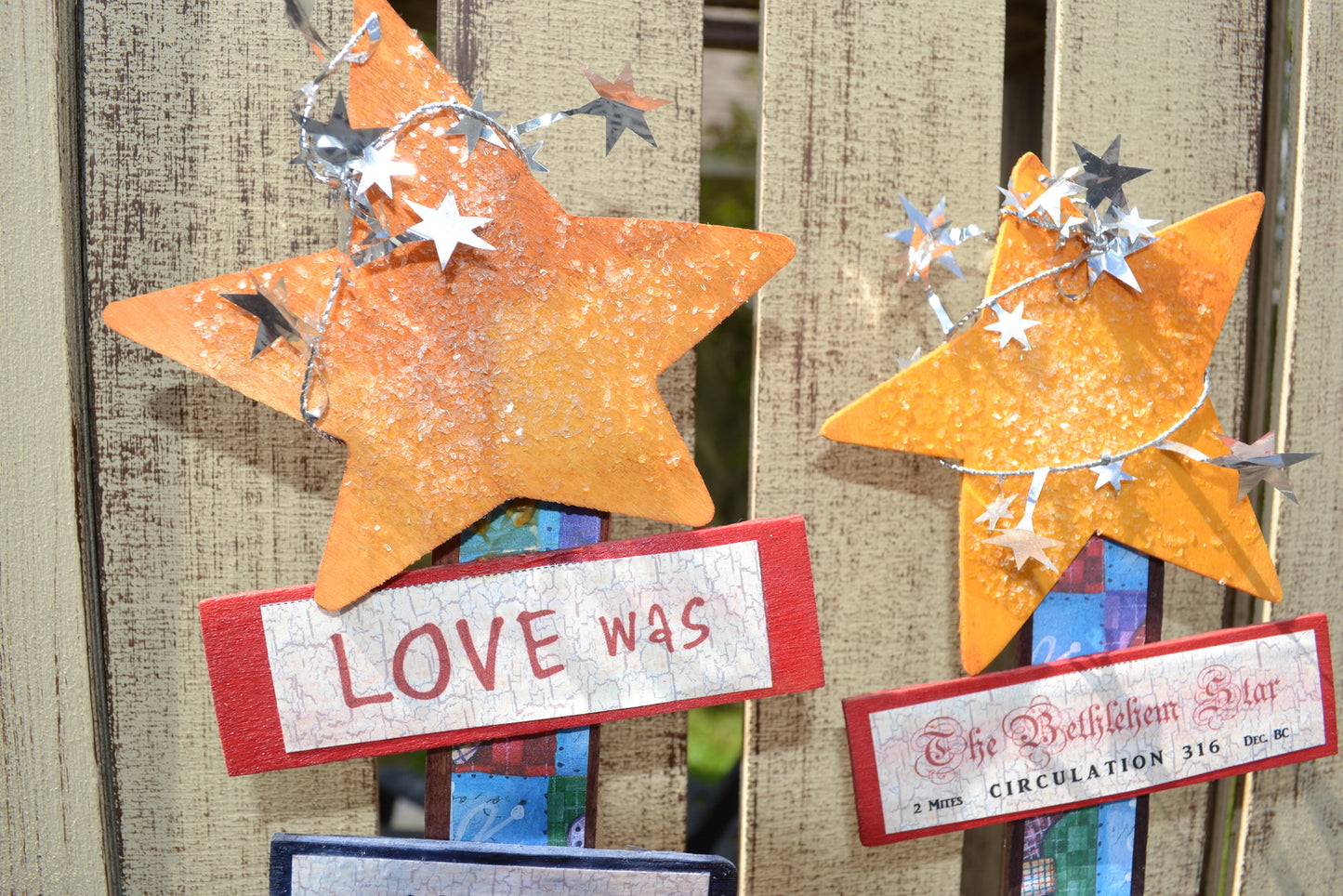  AGD CHRISTmas Decor - Prim Bethlehem Stable - PSP #3 2pc. Set