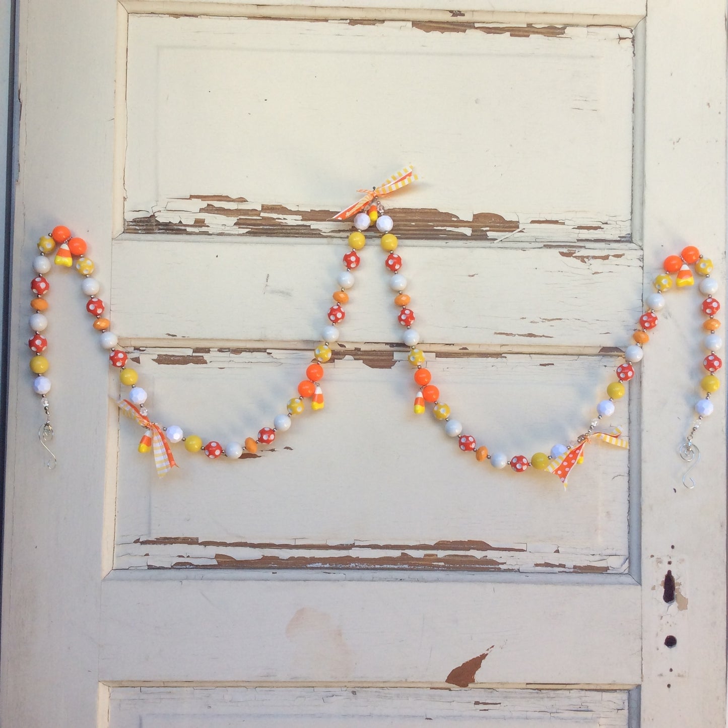 AGD Halloween Decor – Candy Corn Chunky Bead String Garland #17-711/01