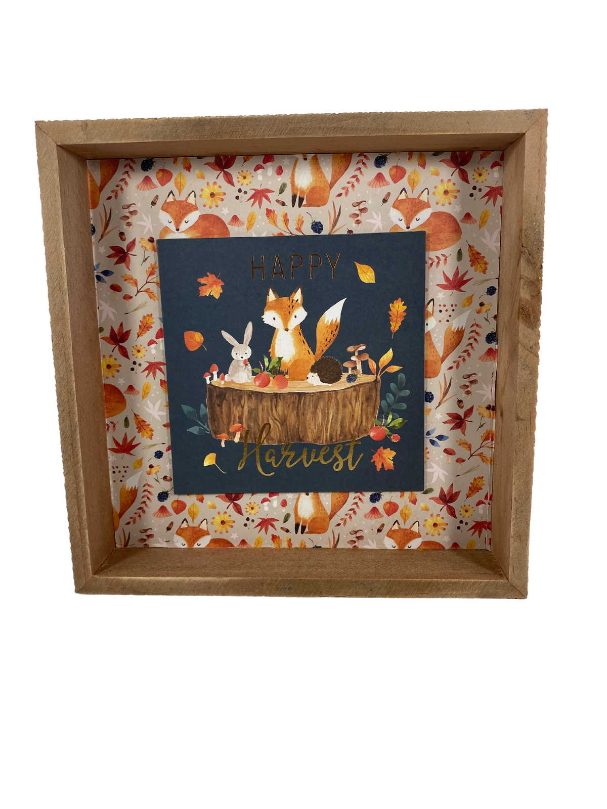 AGD Pumpkin Spice Happy Harvest Reversible Box Sign