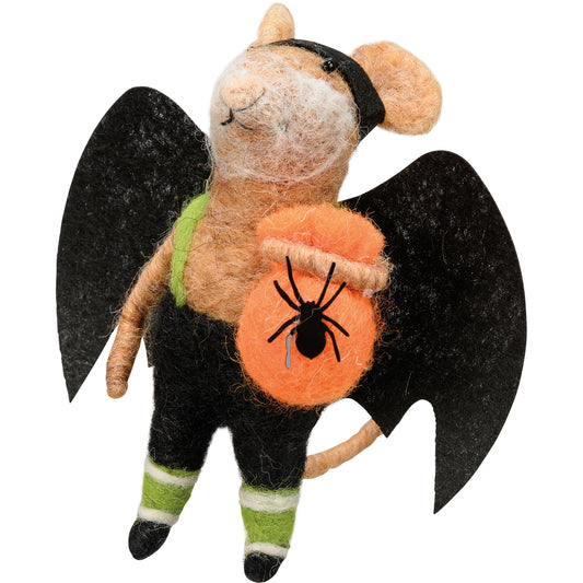 PBK Halloween Decor - Bat Costume Felt Mouse Critter