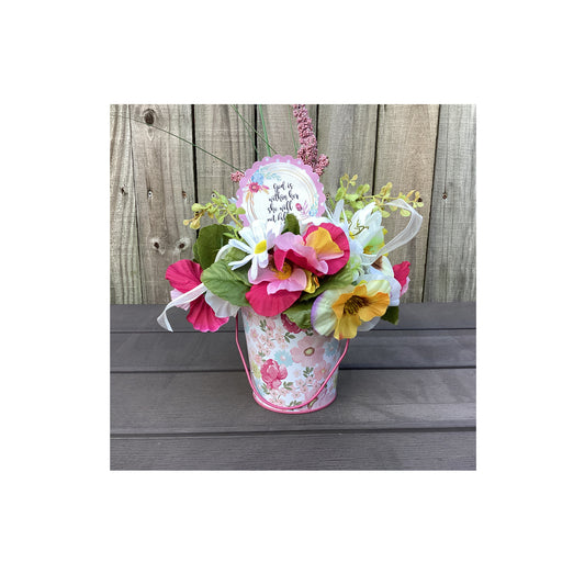 AGD Spring Decor - Mother's Day Psalm 46:5 Floral Display