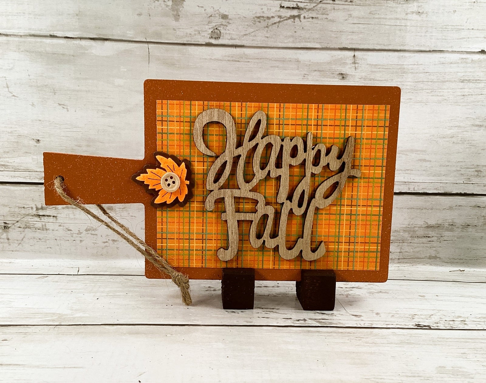 AGD Fall Decor - Eat Drink Give Thanks Happy Fall Small Cutting Board