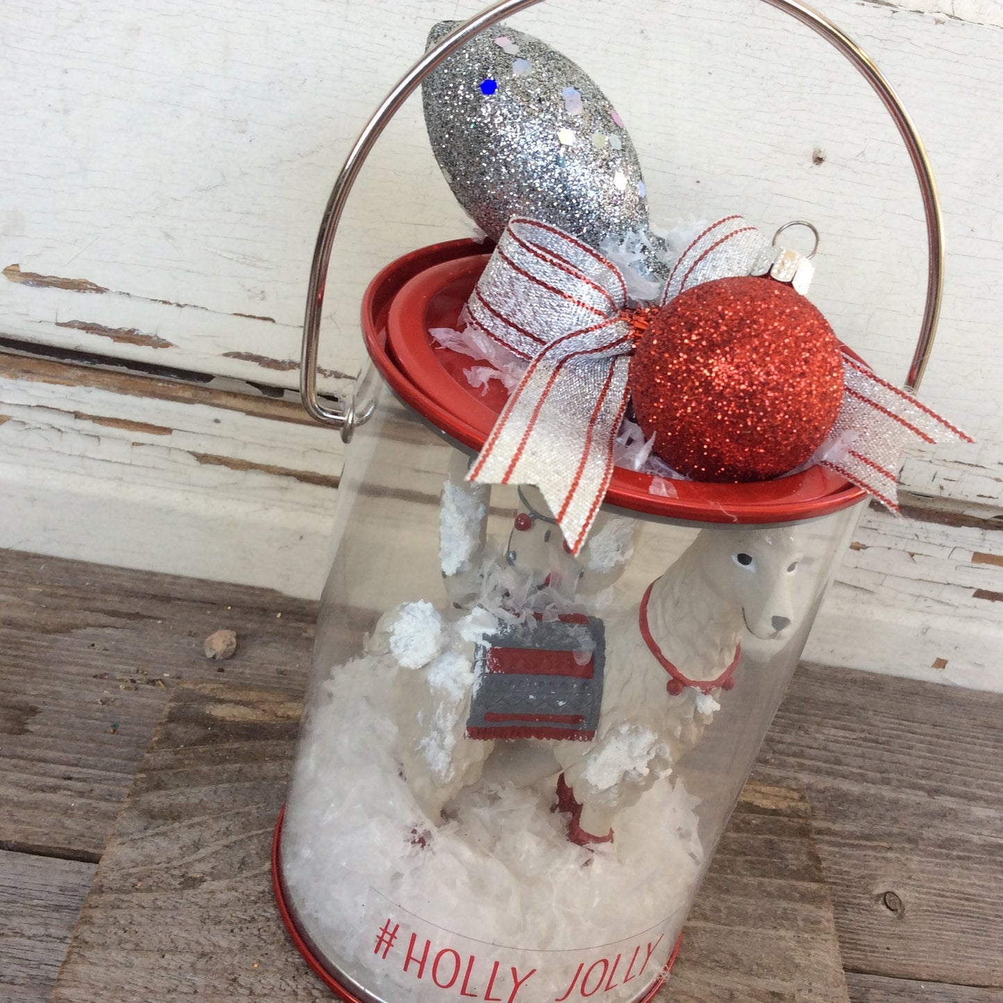 AGD Christmas Decor – #Holly Jolly Llama and Cactus Dome Pail