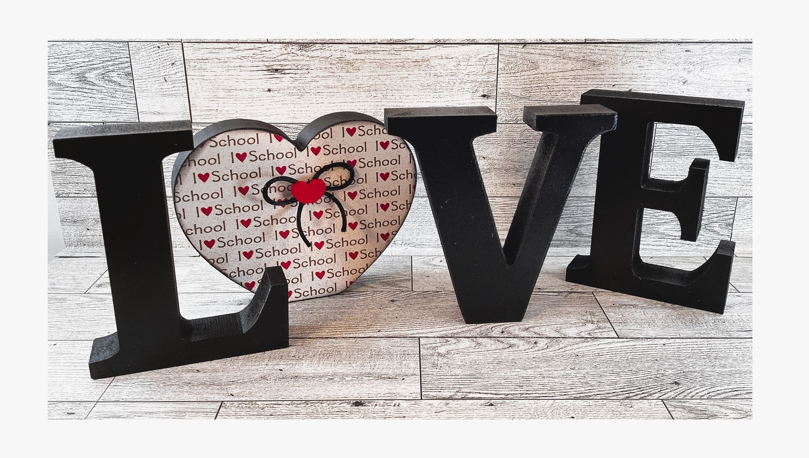 AGD Teacher Gift Decor - School Student L O V E Word Tabletop Display