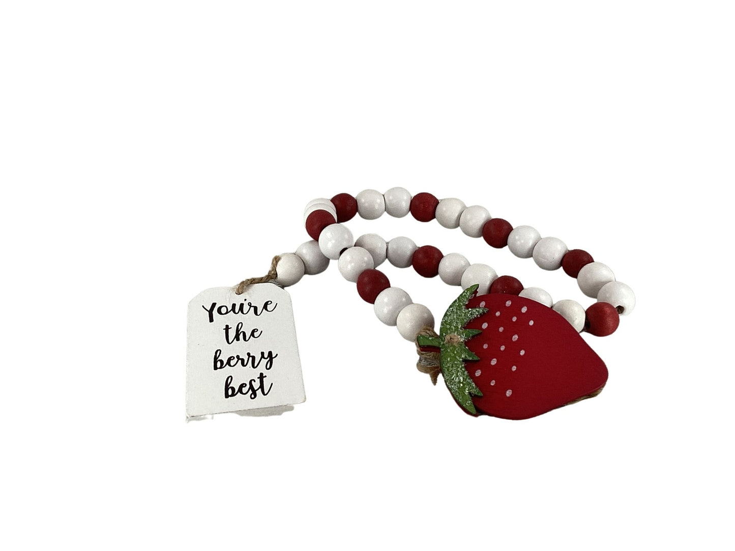 AGD Spring Decor - Summer Strawberry Theme Tier Tray Decor 4pc Set