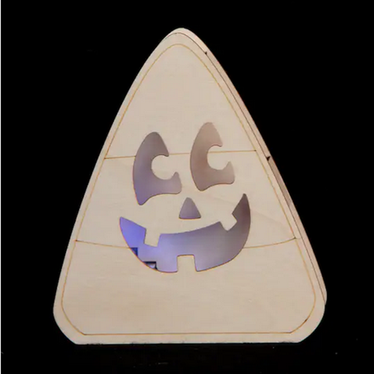 Michaels Halloween Decor - Wood DIY LED Candy Corn Box