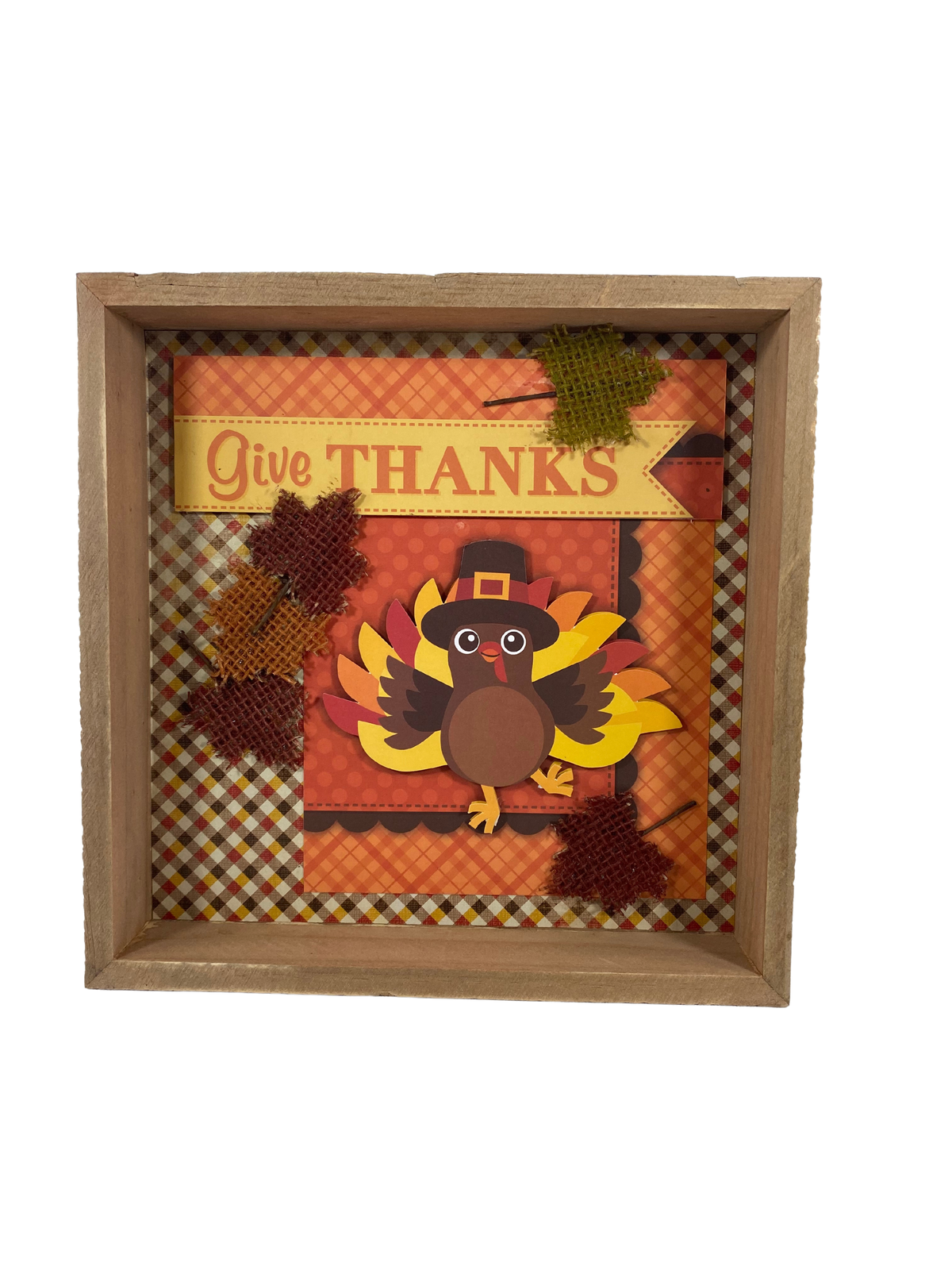 AGD Fall Decor - Trust In The Lord & Give Thanks Reversible Box Sign