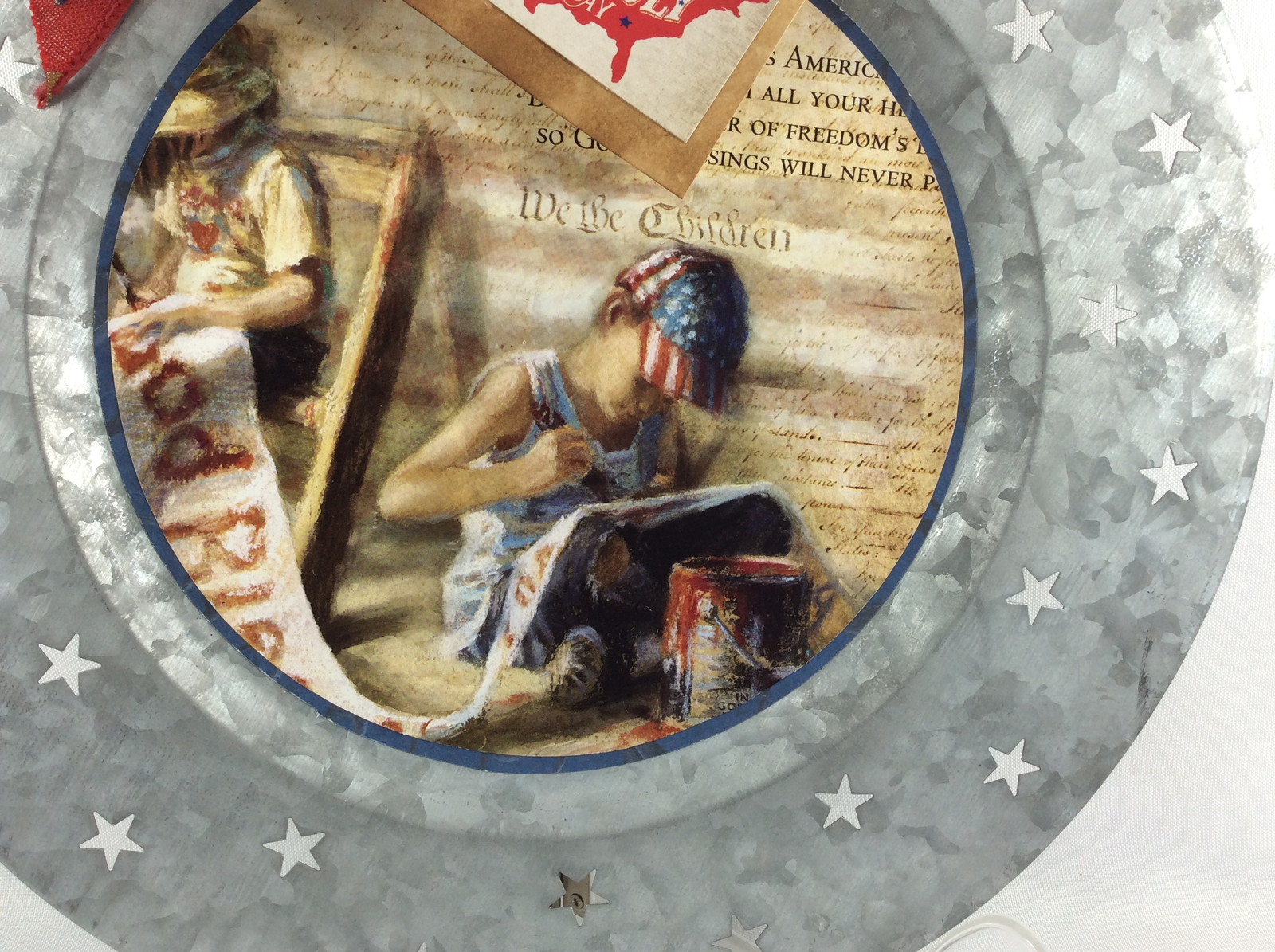 AGD Patriotic Decor - We The Children American Charger Plate