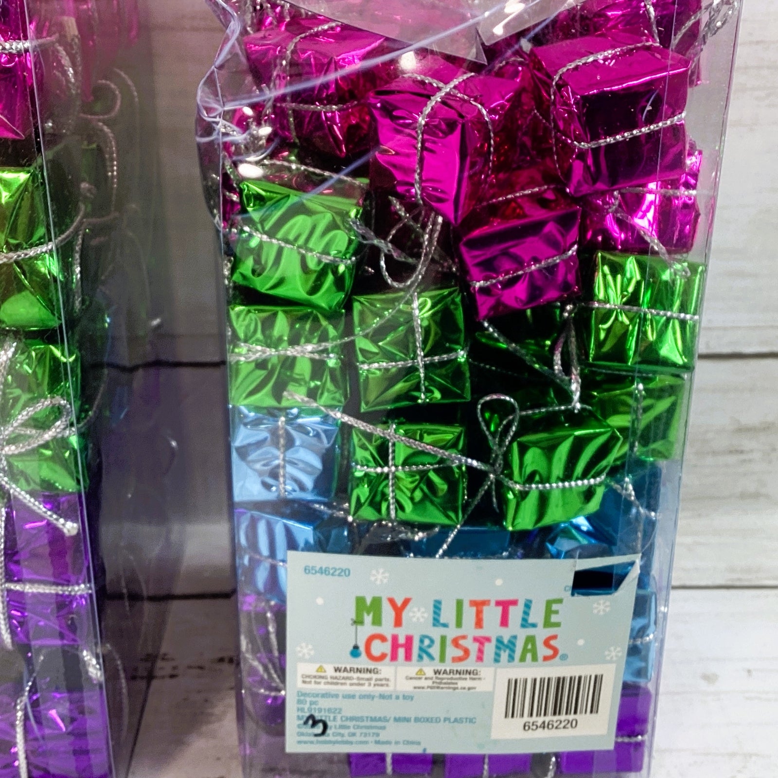 HL Christmas Craft - Miniature Bright Pink Blue Purple Green G