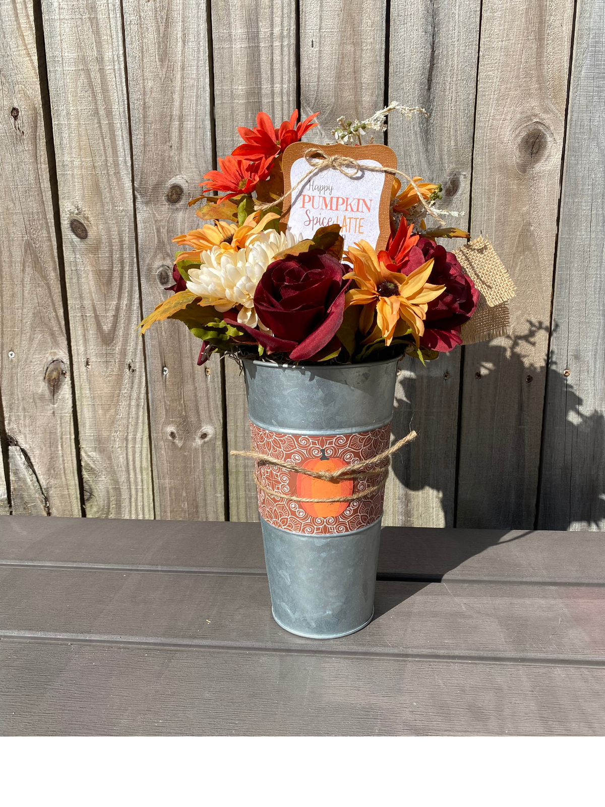 AGD Fall Decor  – Pumpkin Spice Latte Season Floral Centerpiece