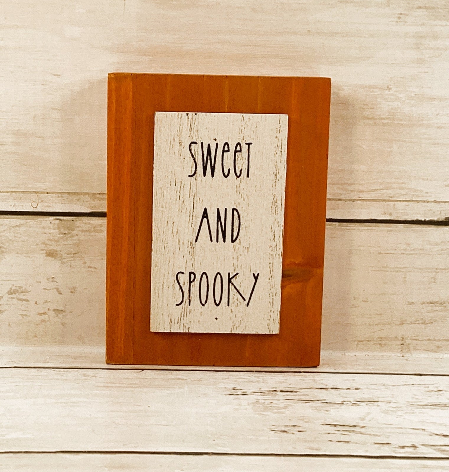 Collins Painting Halloween Decor - Hey Boo! Black Block Sign