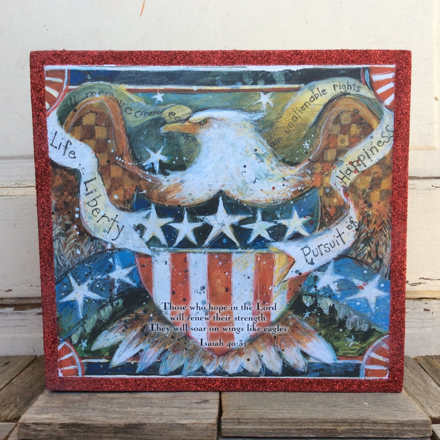 AGD Patriotic Decor - Hope In The Lord Isaiah 40:31