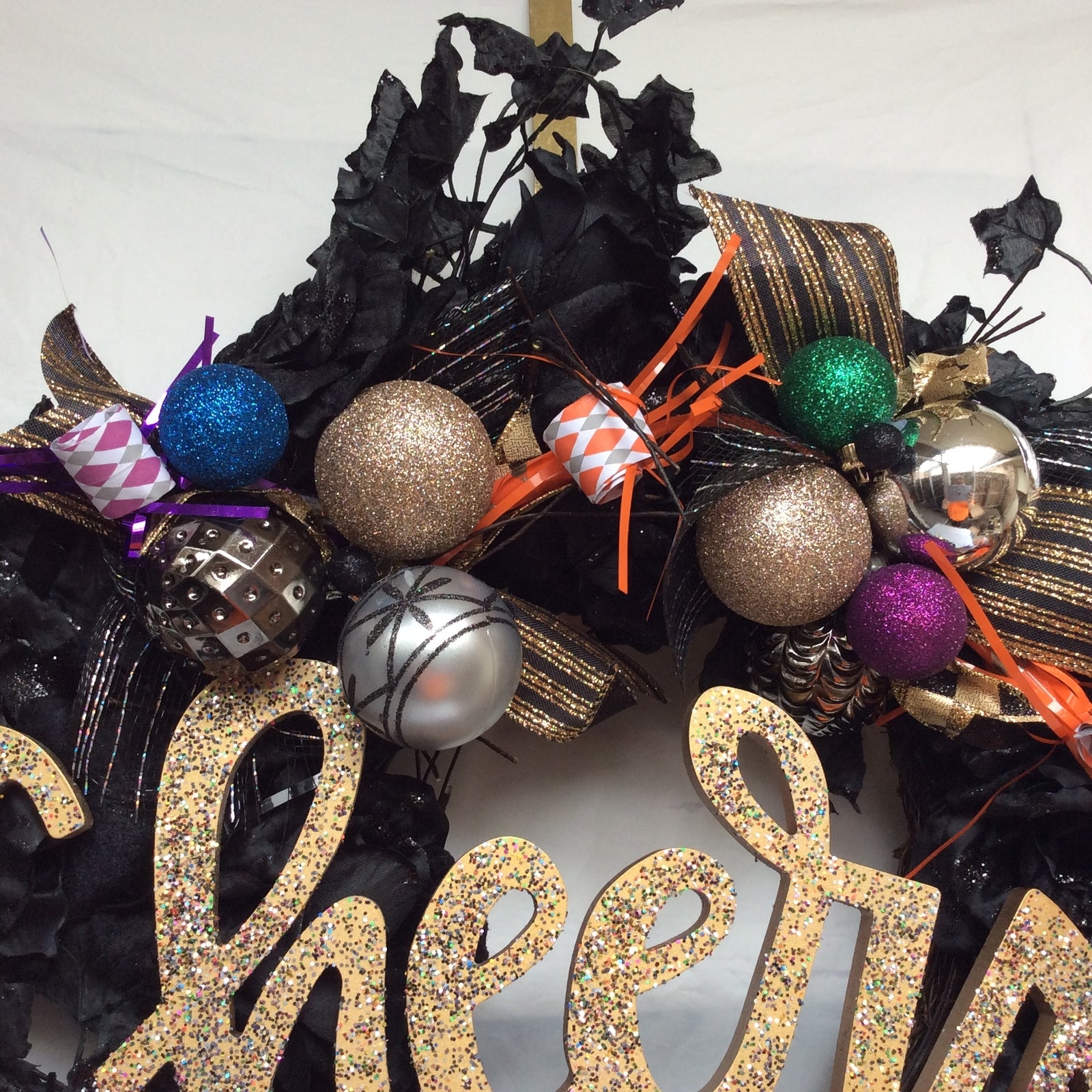 AG Designs New Years Decor - Elegant Cheers Black Rose Lighted Wreath