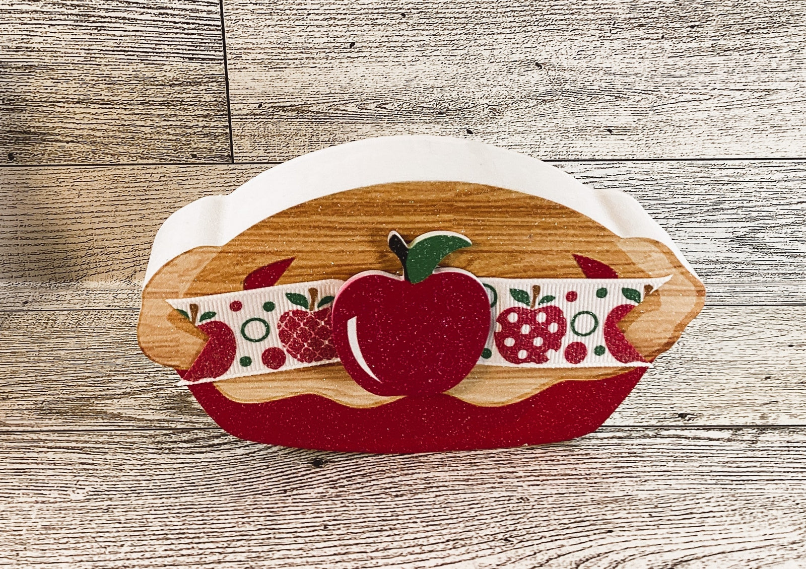 AGD  Fall Decor - Chunky Apple Pie Pie Recipe Sign Tier Tray 4pc Set