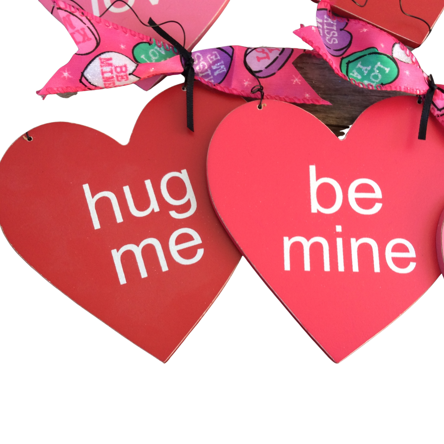 AGD Valentines Decor - Conversational Heart Ornaments 6pc Set