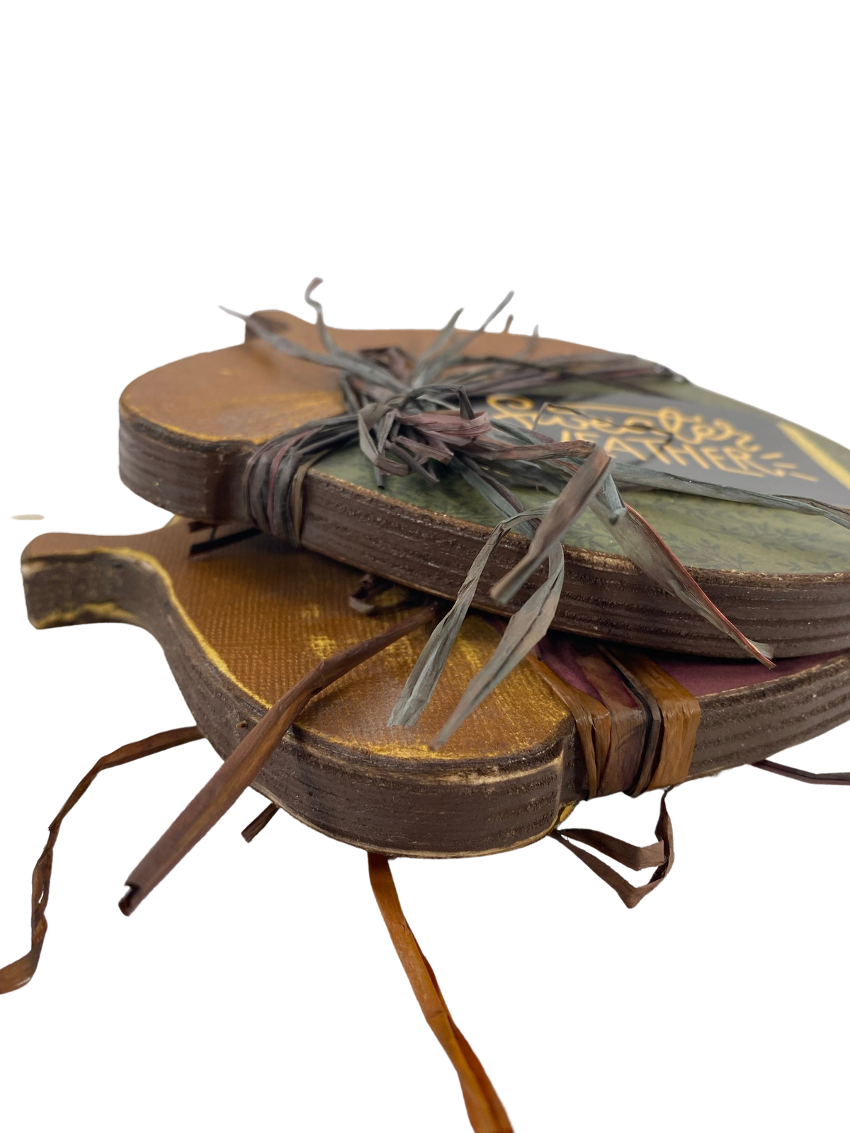 AGD Fall Decor - Fall Give Thanks Reversible Chunky Acorn Sitters 2pc Set