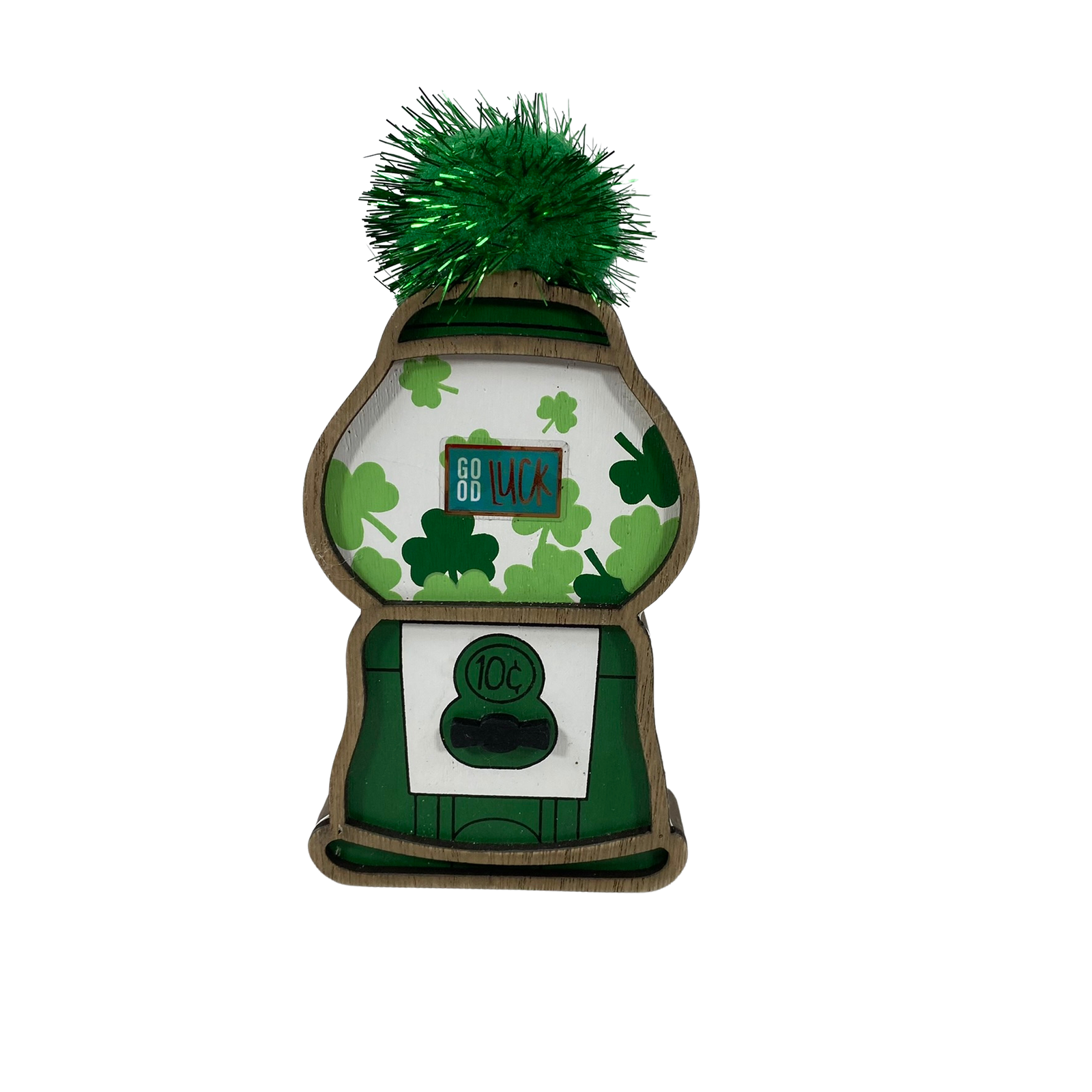 AGD Saint Patricks Decor - Small Chunky Wood Irish Icons Tier Trays 3pc Set