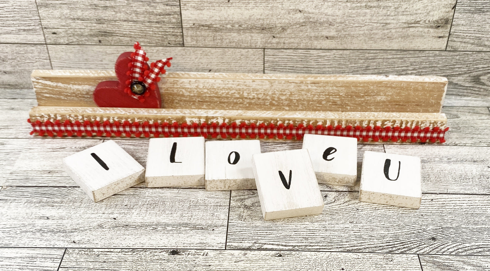 AGD Valentines Decor - Be Mine I Love You  Reversible Tile Tray Decor