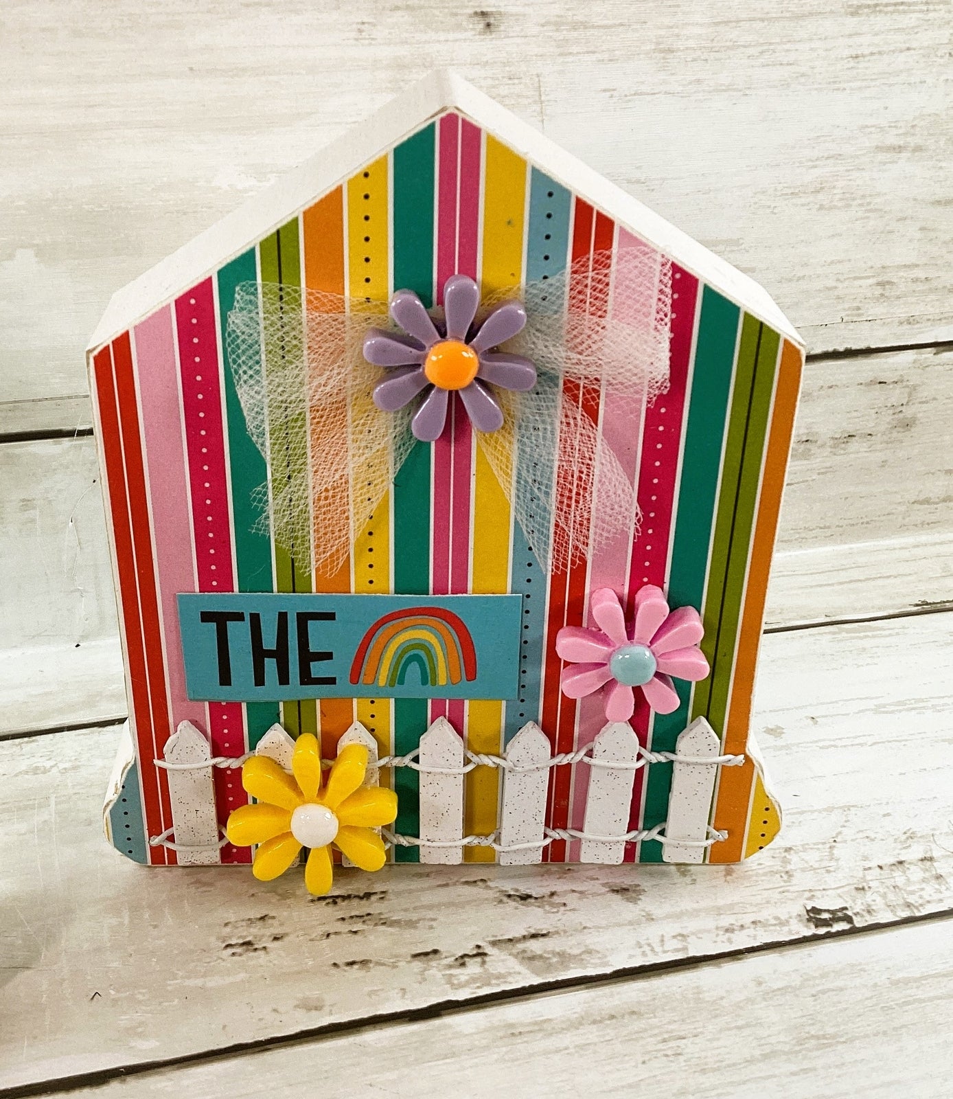 AGD Spring Decor - Follow The Rainbow Chunky House 2pc Set