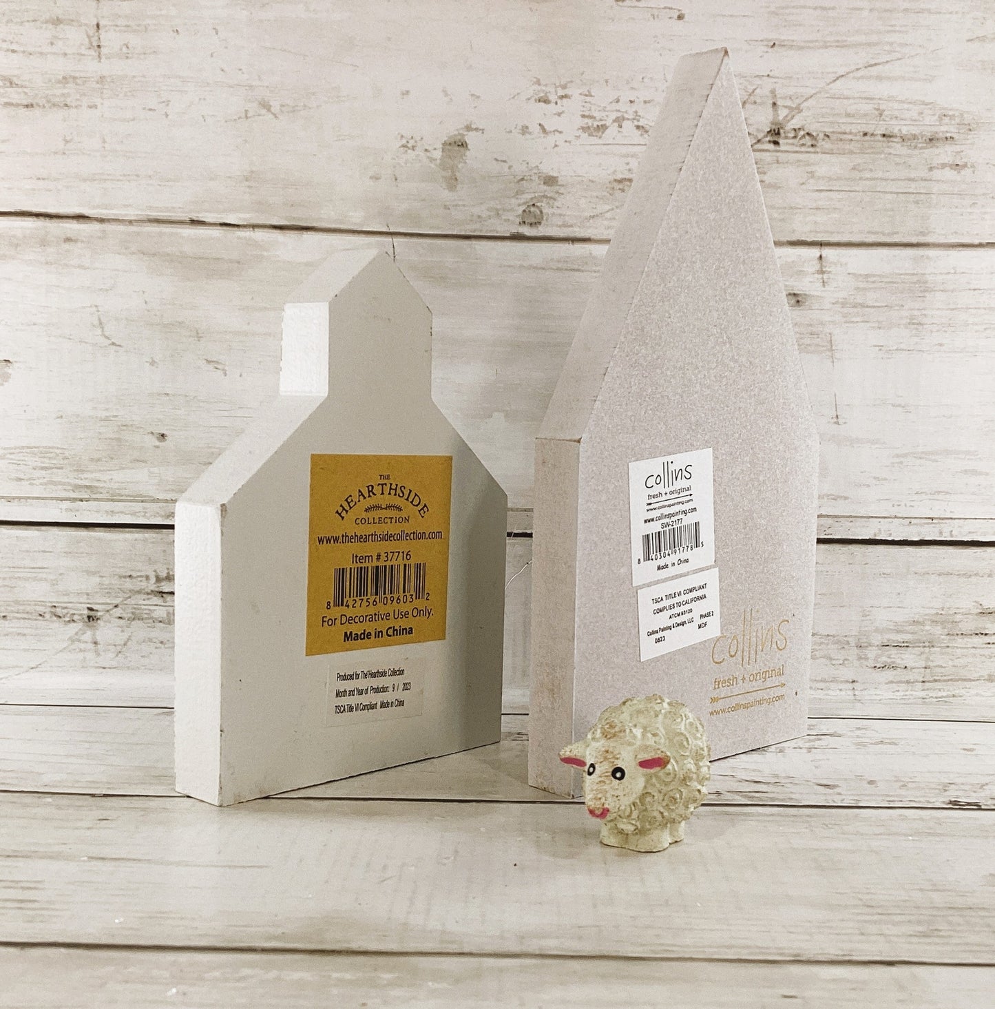 Easter Decor - Resurrection Scene Jesus Lamb Church 3pc Set