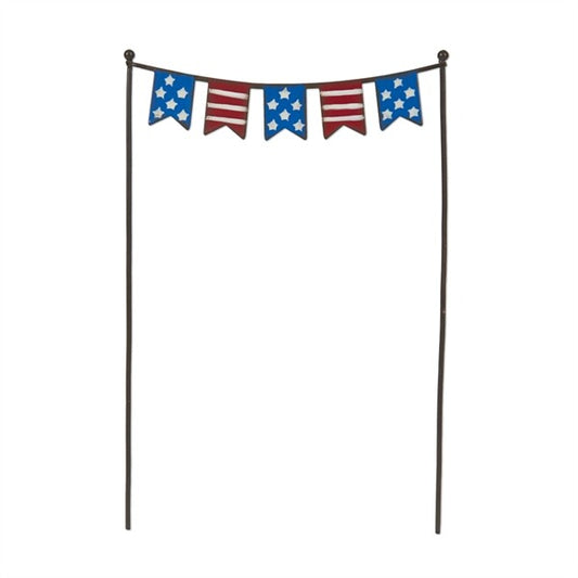 MW Studio M Patriotic Decor- Miniature July 4th Flag Banner