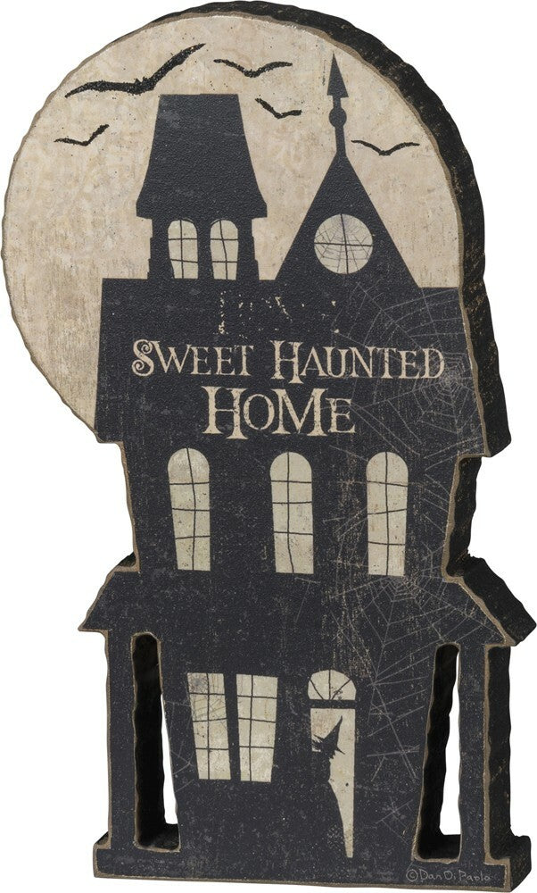 PBK Halloween Decor - Sweet Haunted House Chunky Village Sitter