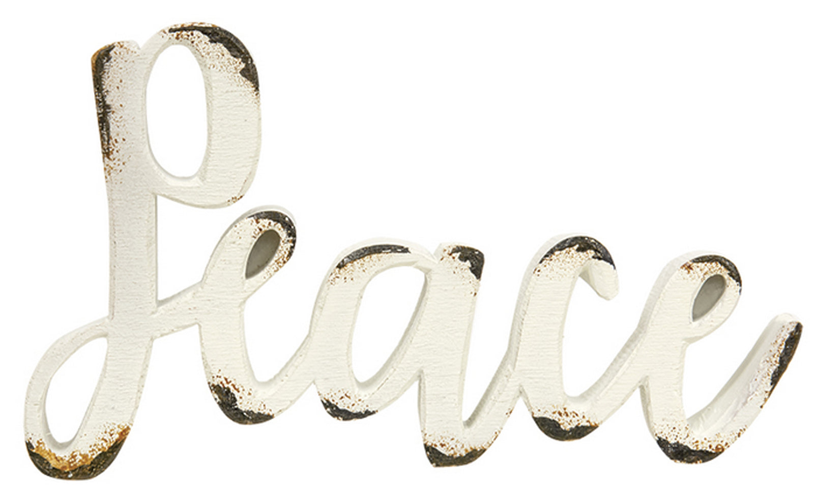 CWI Christmas Decor - Peace Joy Noel Resin Word Tabletop Sitters 3pc