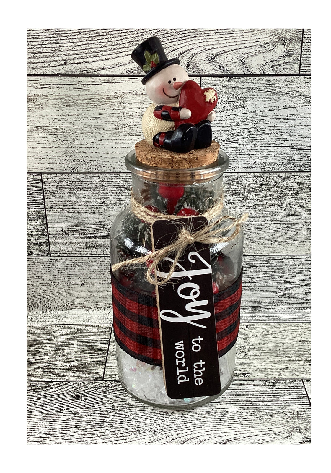 AGD  Christmas Decor - Shaker Jar Stacking Books Merry Bright Tier Tray 2pc Set