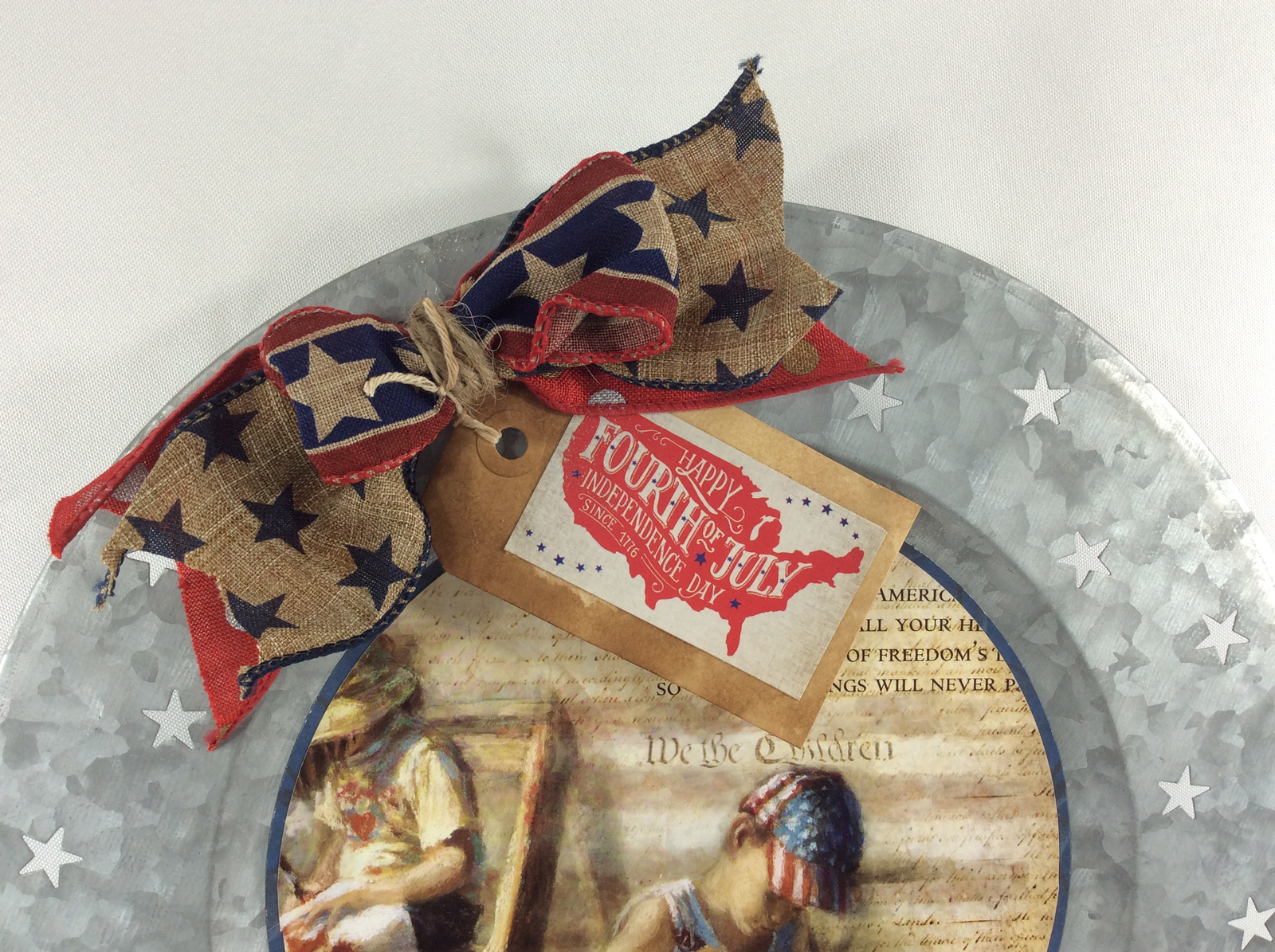 AGD Patriotic Decor - We The Children American Charger Plate