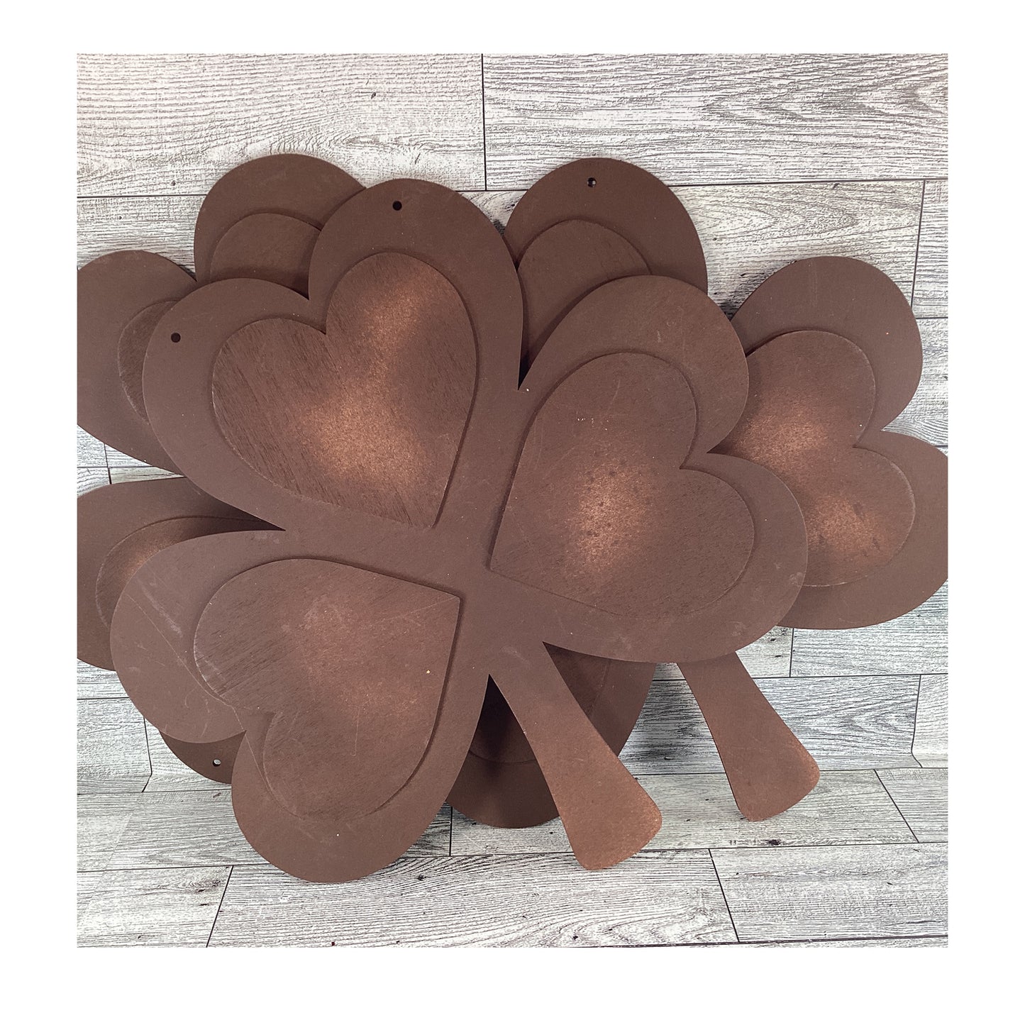 DT Saint Patrick's Day Decor - DIY Wood Shamrock Hanging Sign 12inch