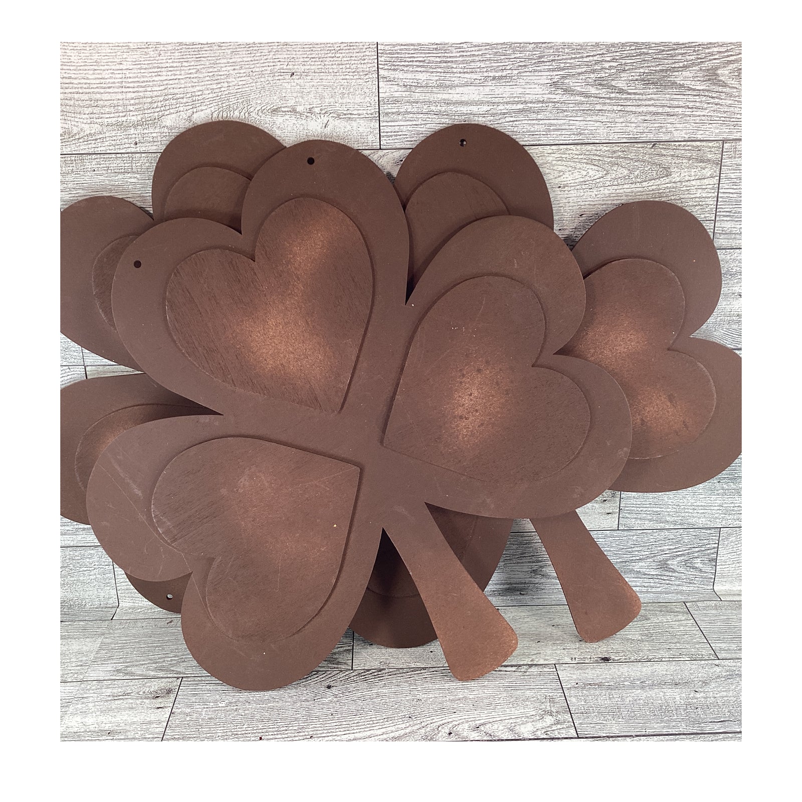 DT Saint Patrick's Day Decor - DIY Wood Shamrock Hanging Sign 12inch