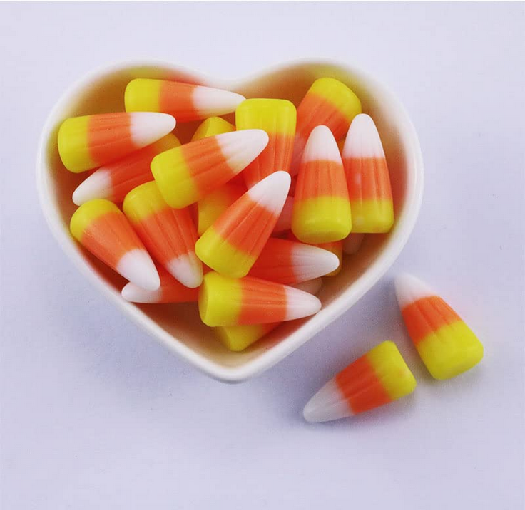 AGD Halloween Supply - Artificial FAKE Resin Candy Corn Charms Cabochon