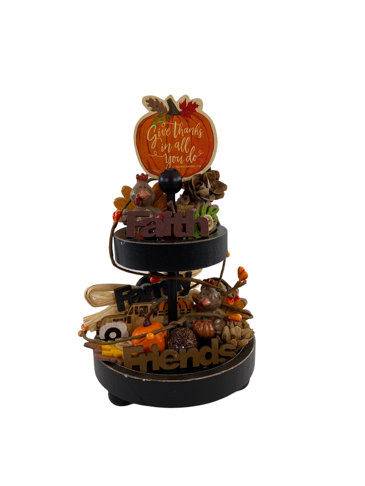AGD Fall Decor - Small Miniature Tier Tray Complete Display