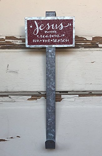 AGD Christmas Decor - Jesus is the Reason Wreath Door Hanger