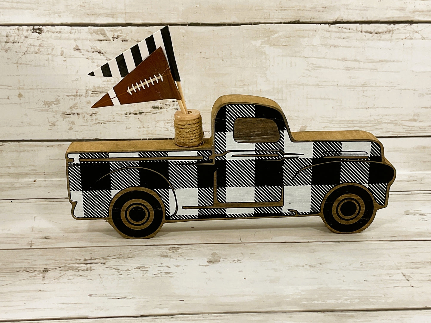 AGD Fall Decor - Truck Football Superbowl Party Theme  Decor 4pc