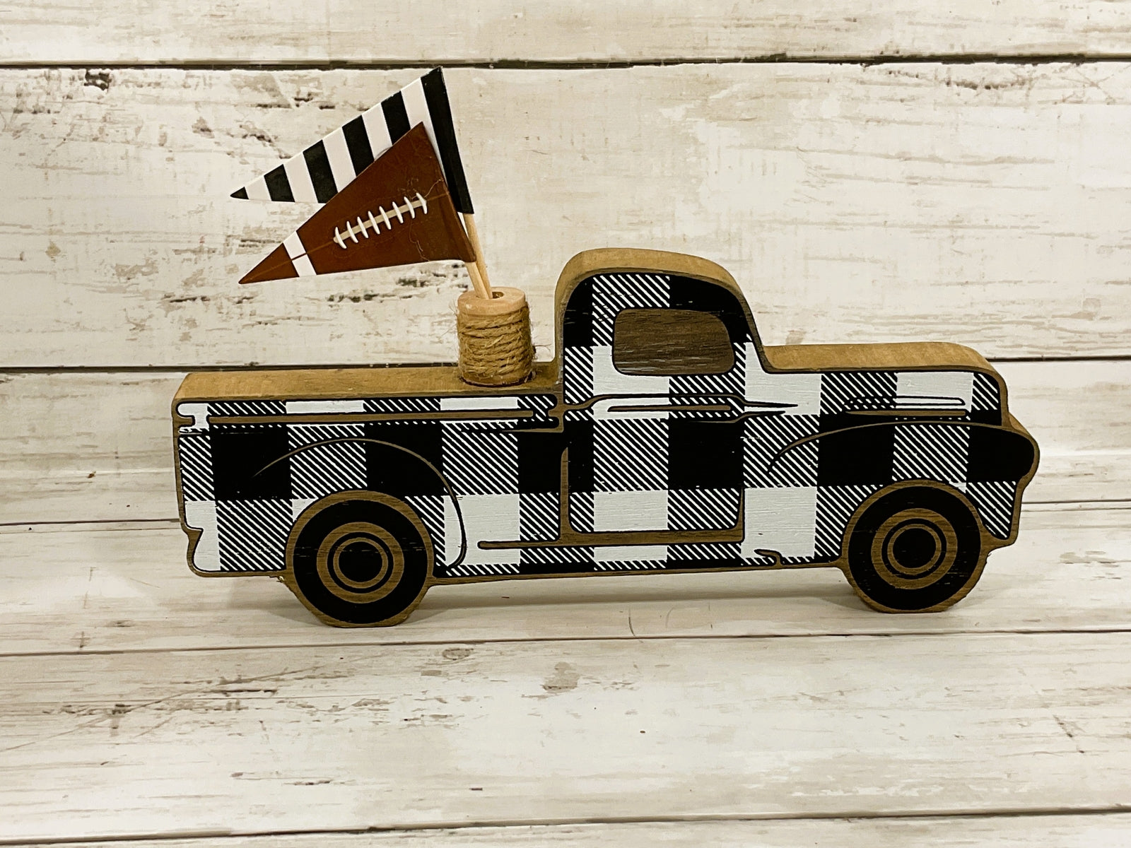 AGD Fall Decor - Truck Football Superbowl Party Theme  Decor 4pc