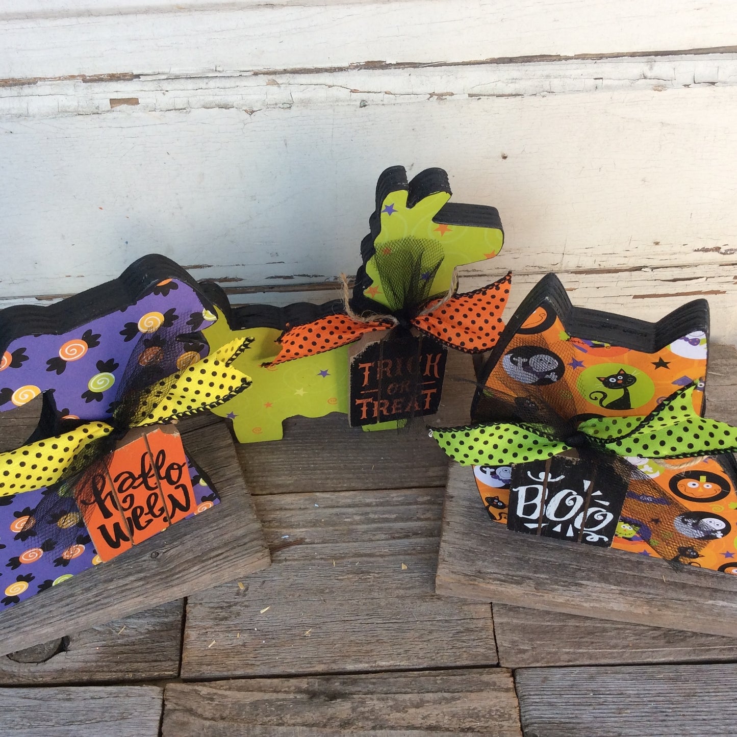 AGD Halloween Decor - Whimsy Llama Cat Dog Display 3pc