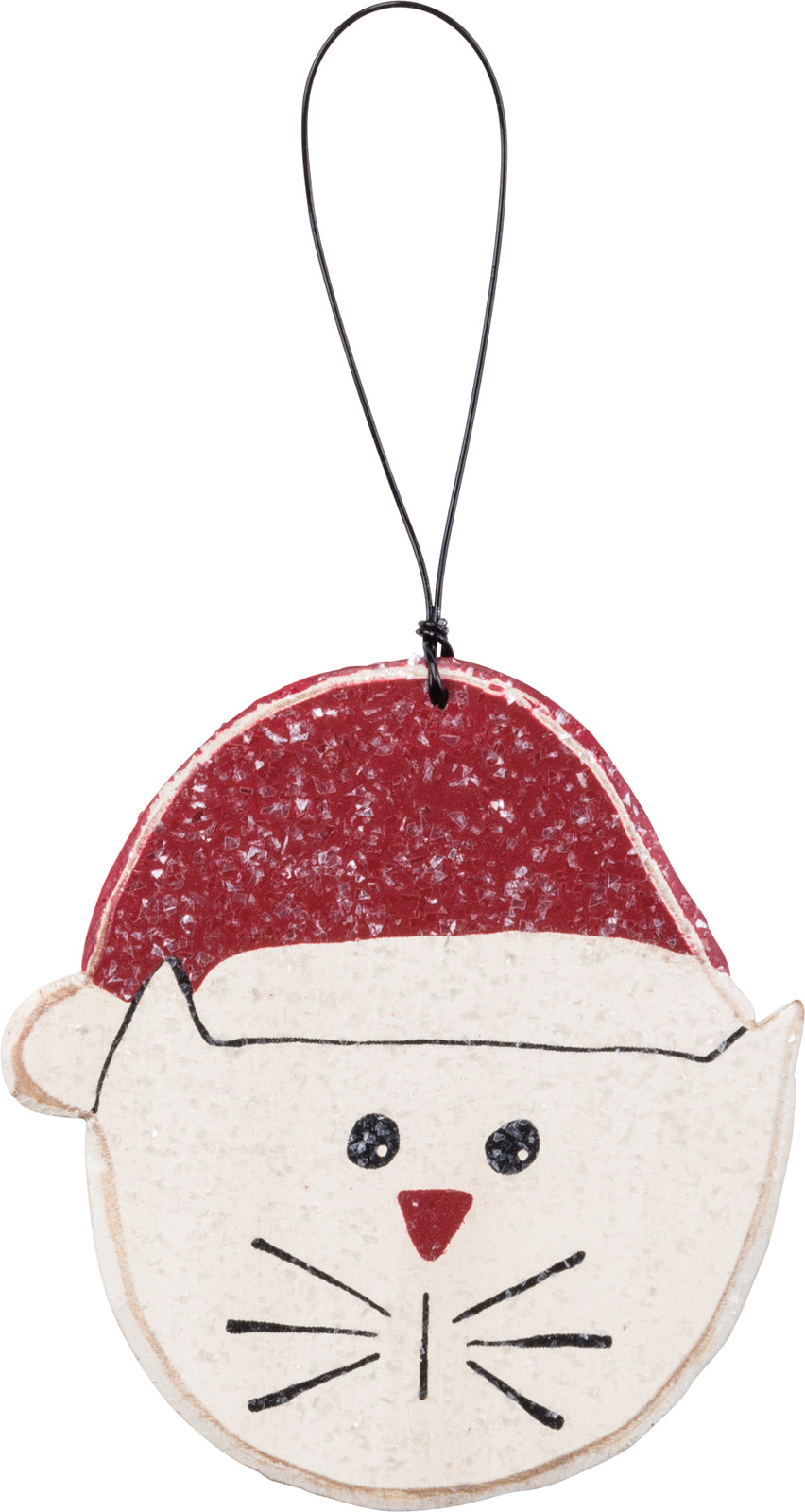 PBK Christmas Decor - Wood Kitty Cat Ornament