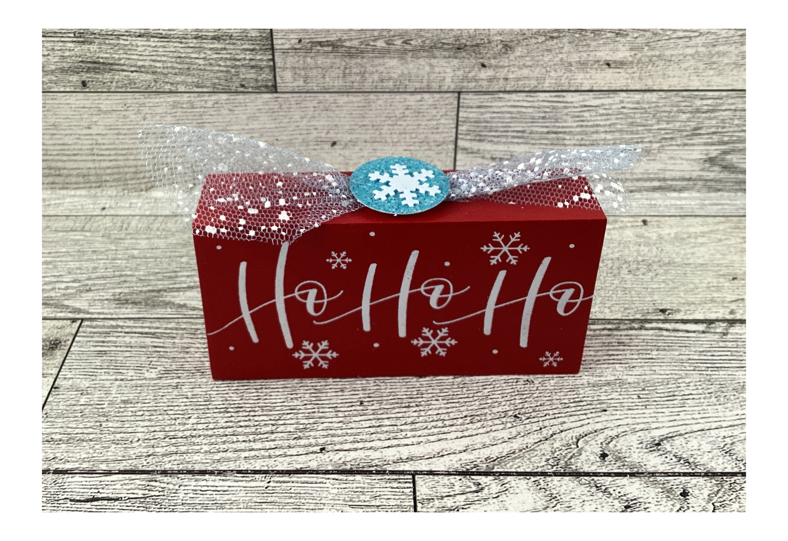 AGD Christmas Decor - Santa Shaker Globe Letter  Mailbox Tier Tray 4pc Set