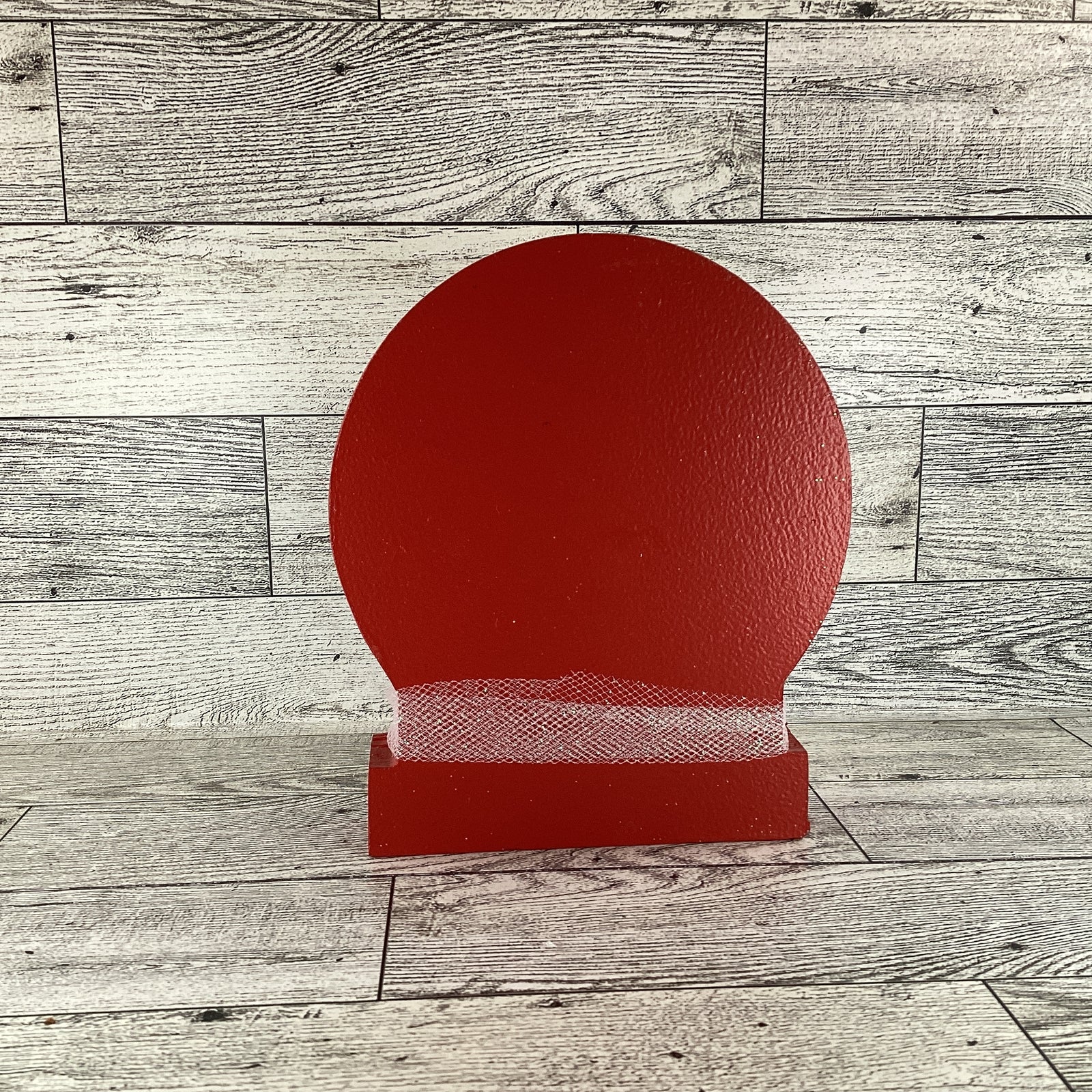 AGD Christmas Decor - Gingerbread Man Dry Snow Globe Wood Shaker