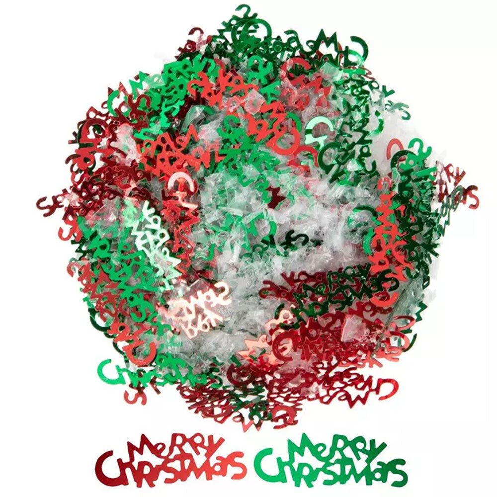 HL Christmas Craft Supply  - Red Green White Snow Globe Confetti
