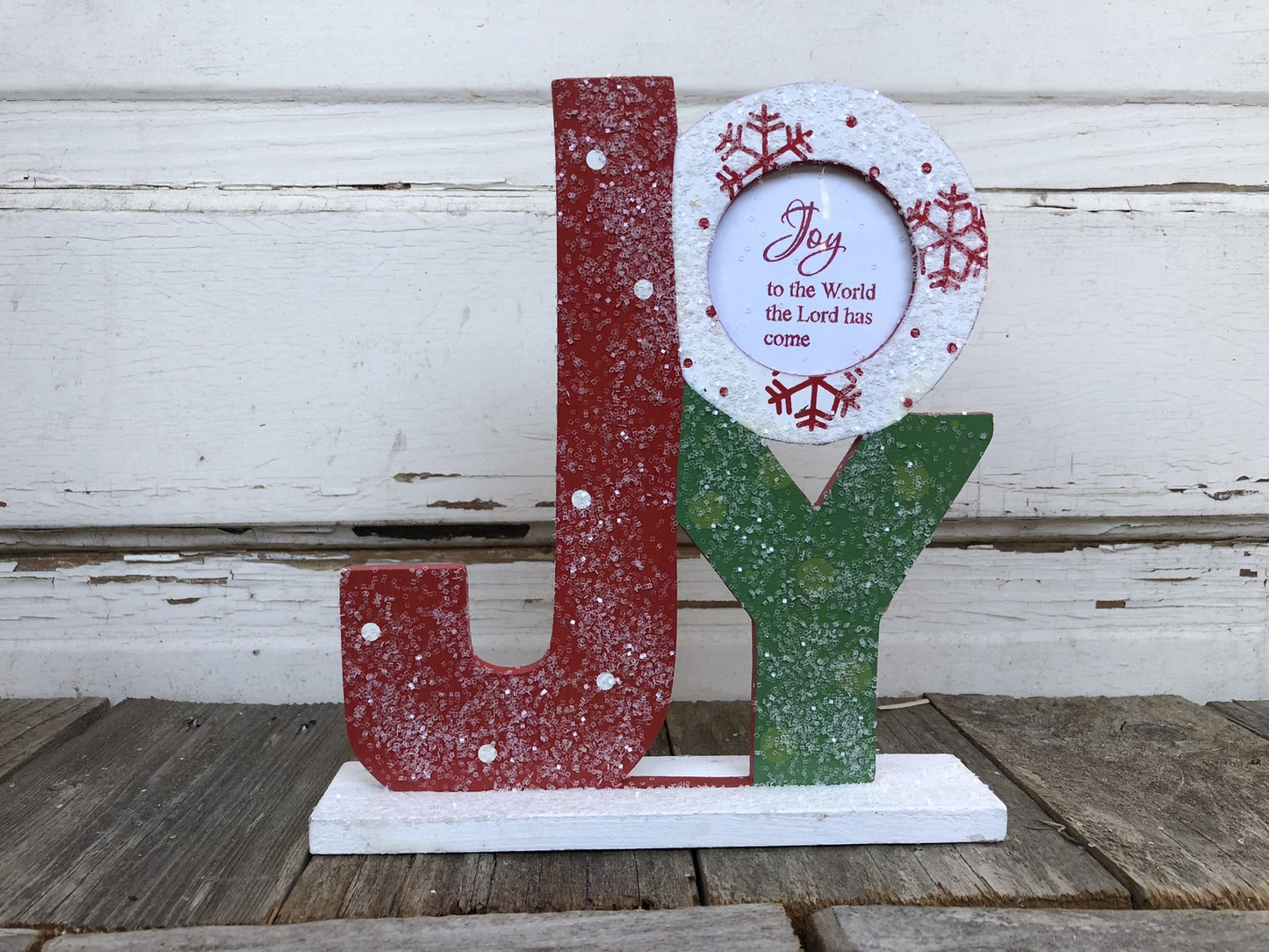 AGD Christmas Decor - Religious Peace Joy Noel Chucky Words