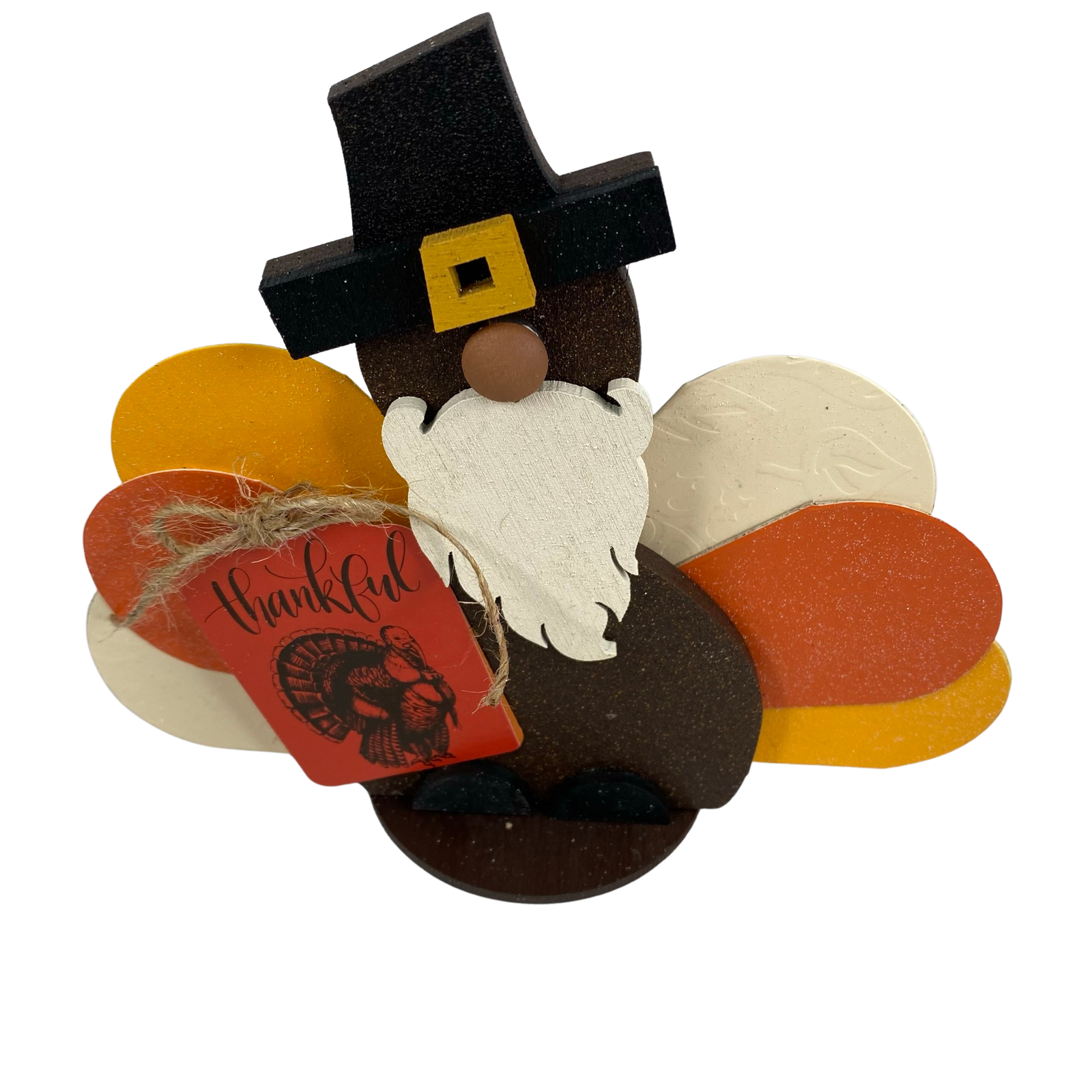 AGD Fall Decor - Thankful Turkey Gnome Sitter