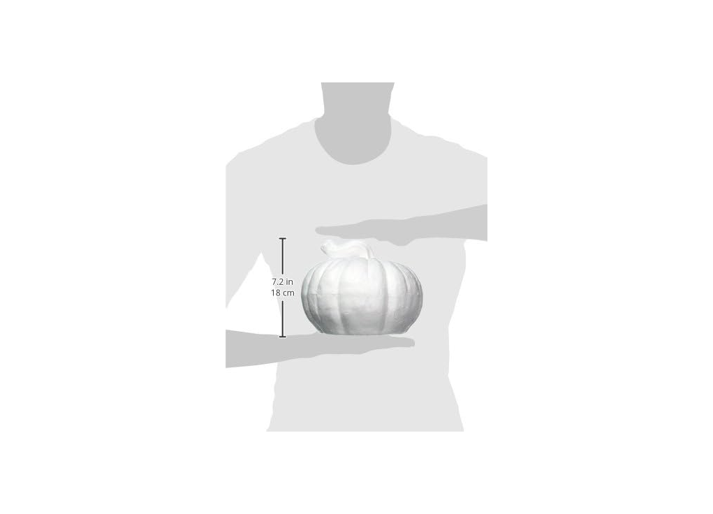 DARICE White, Durafoam Pumpkin, 6.75 inches