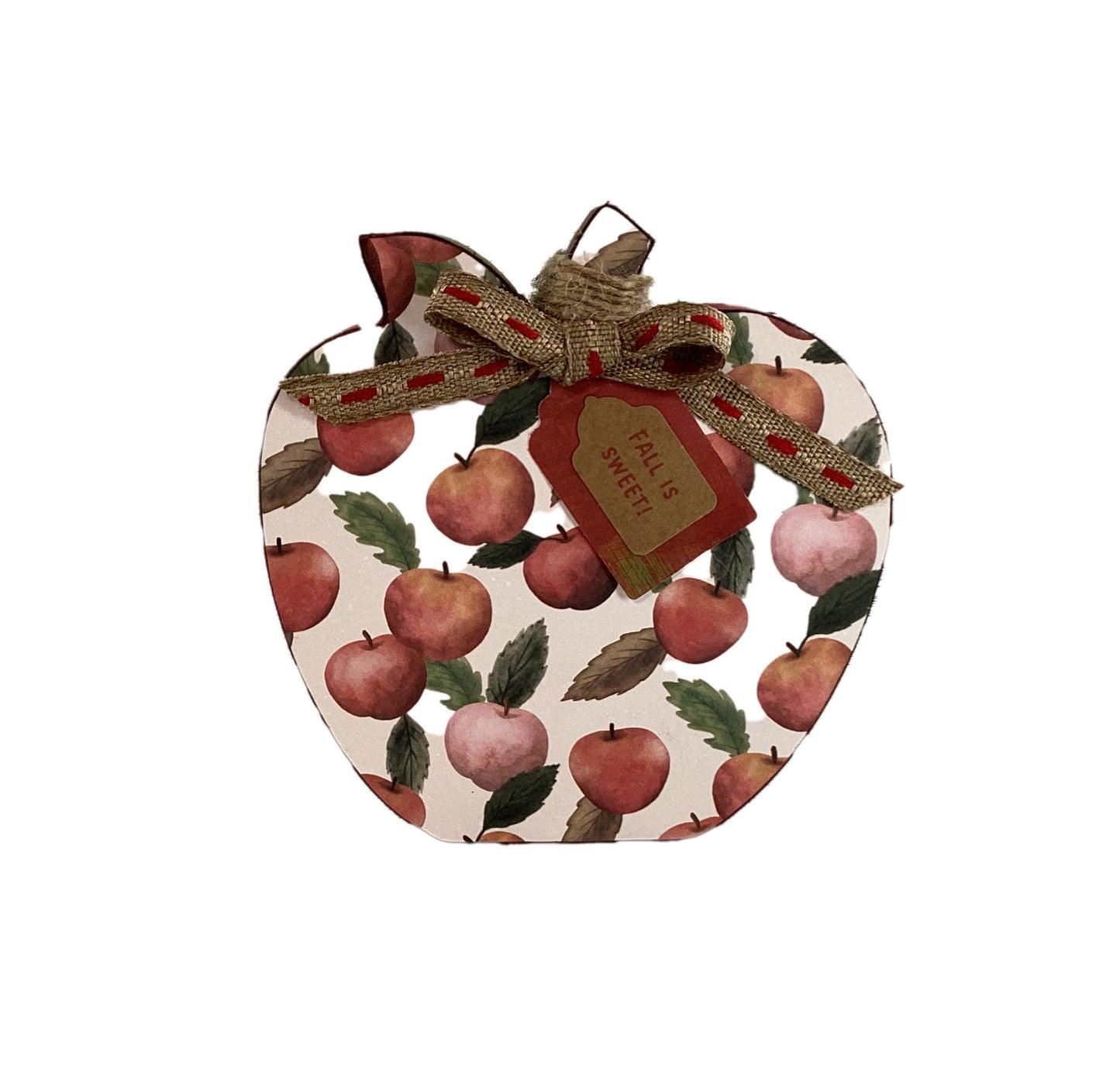 AGD Fall Decor - Sweet Orchard Chunky Wood Apple Sitter