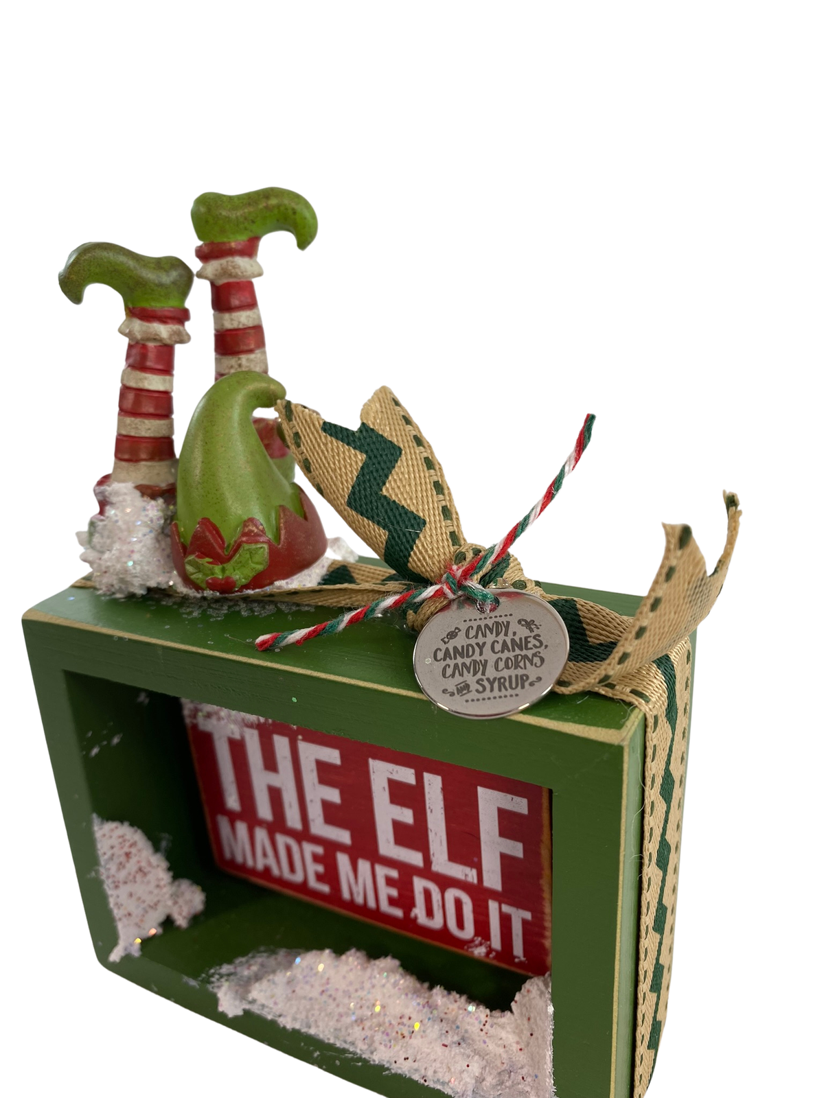 AGD Christmas Decor - Upside Down The Elf Made Me Do It