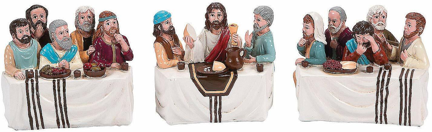 FE-OTC Easter Decor - Last Supper Holy Thursday Tabletopper Scene
