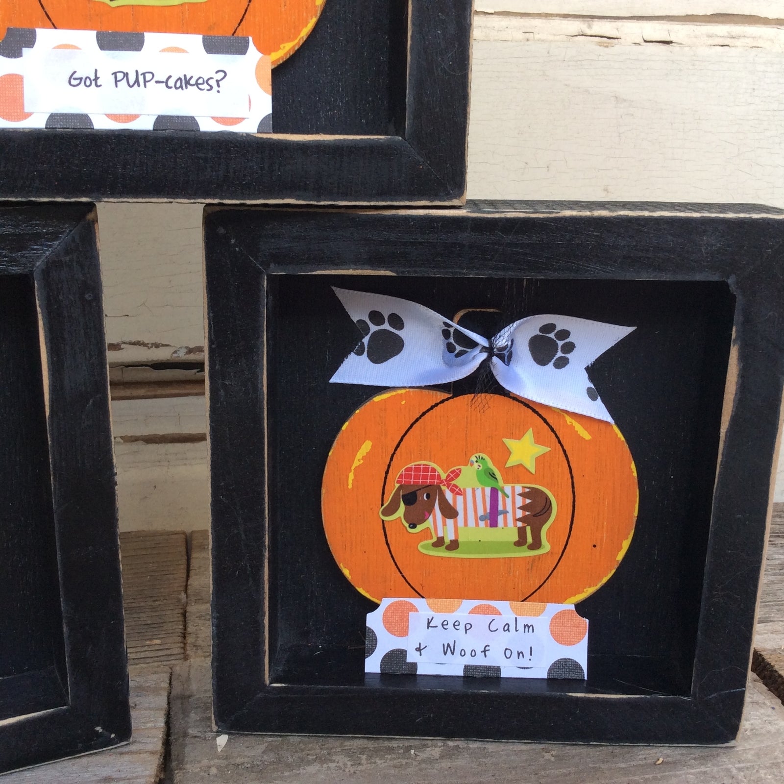 AGD Halloween Decor - Puppy Dog Costumes Box Signs 3pc