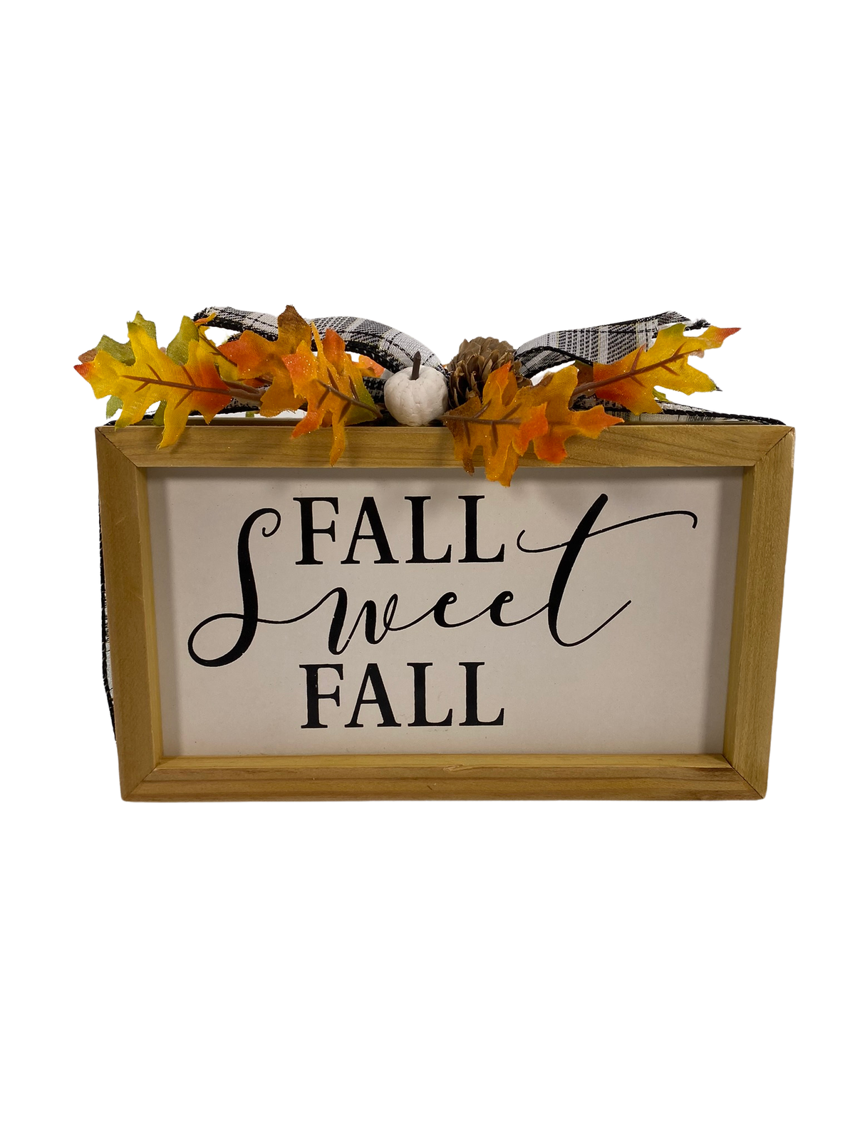 AGD Fall Decor - Fall Sweet Fall Give Thanks Reversible Inset Box Sign