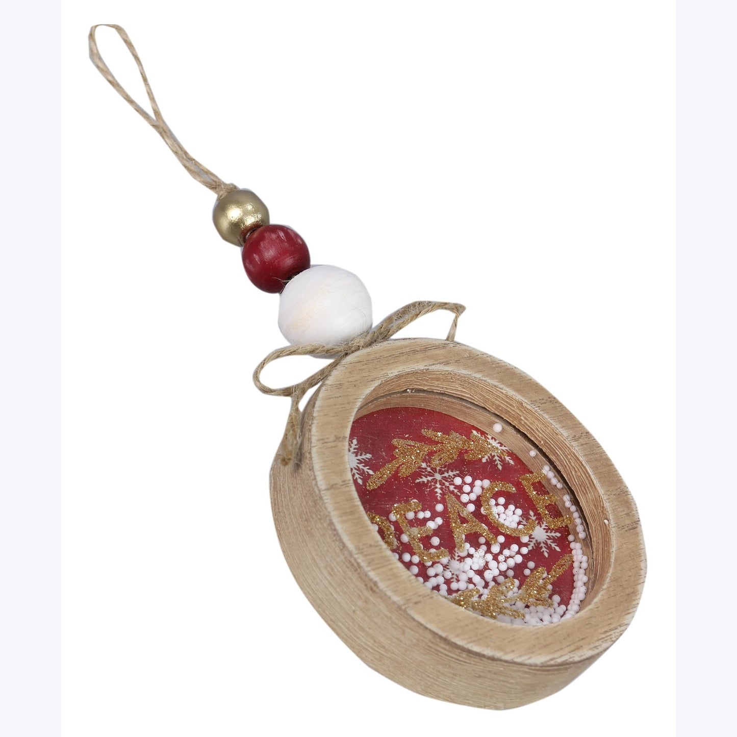 YI Christmas Decor - Farmhouse Shaker Ornament Tier Tray 6pc